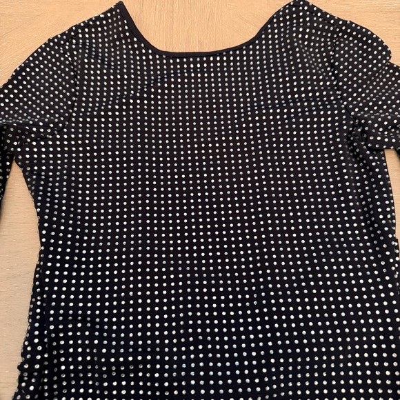 WeWoreWhat Black and Silver Sparkle Backless Formal Dress - Picture 5 of 13